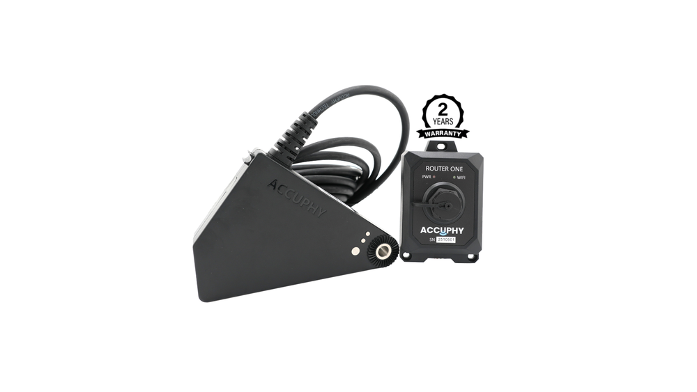 Accuphy PingLive Mini transducer and Wi-Fi router
